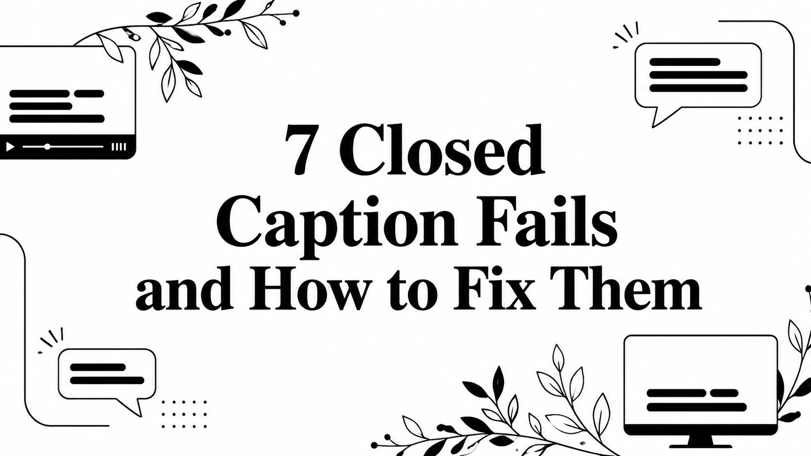 7 Closed Caption Fails and How to Fix Them