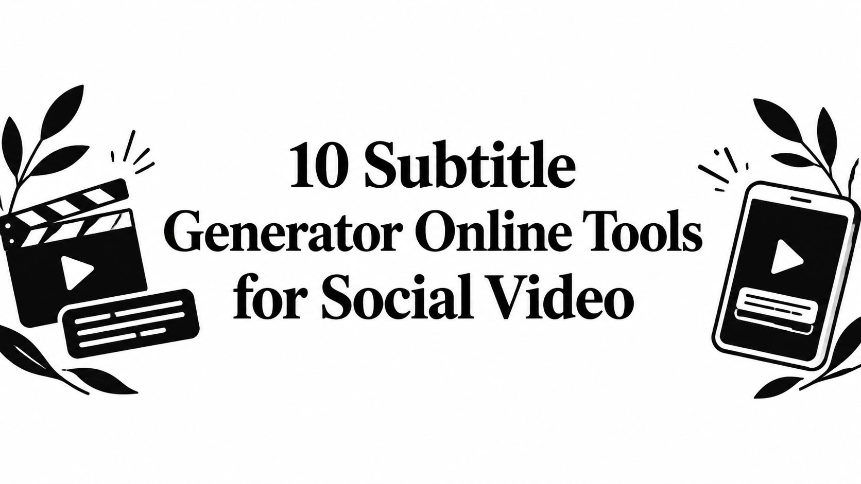 10 Subtitle Generator Online Tools for Social Video