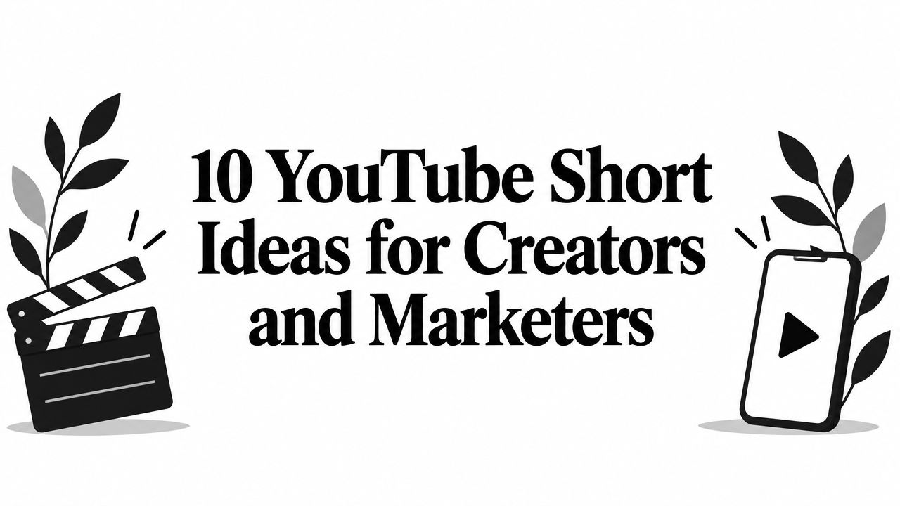 10 YouTube Short Ideas for Creators and Marketers